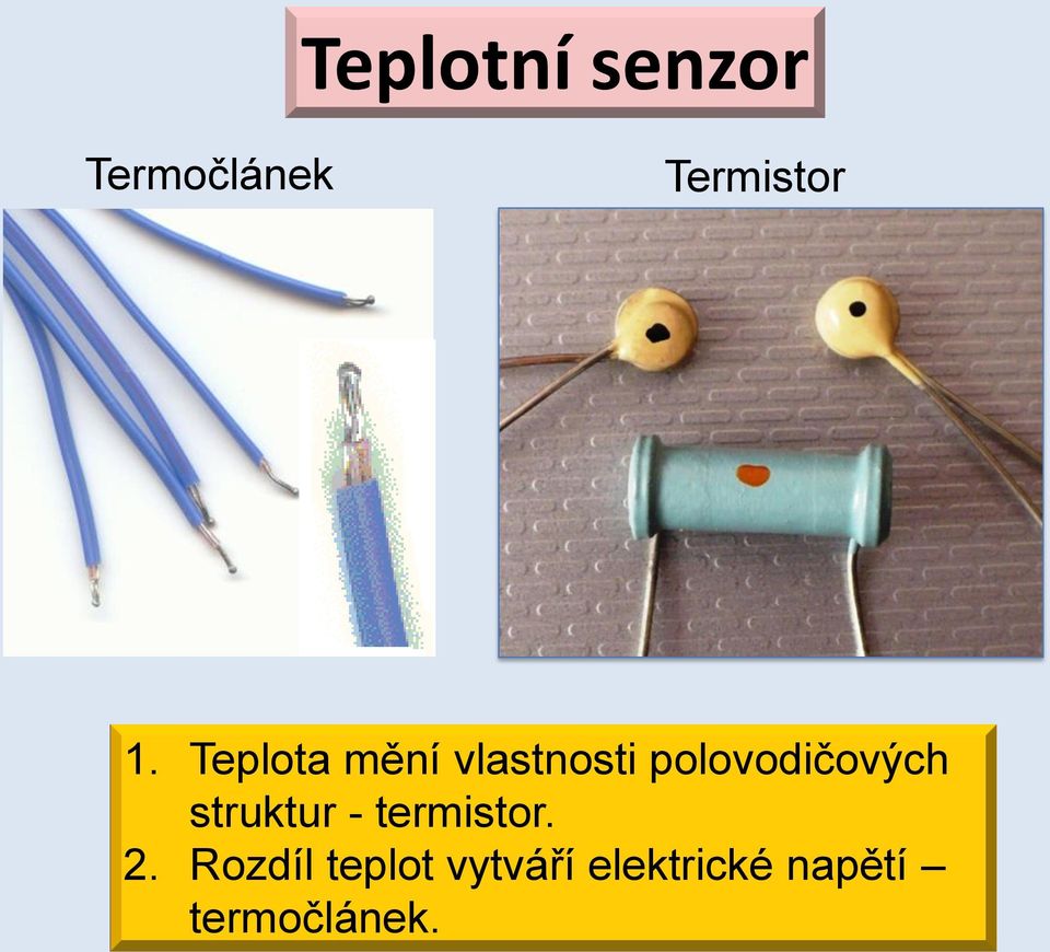 struktur - termistor. 2.