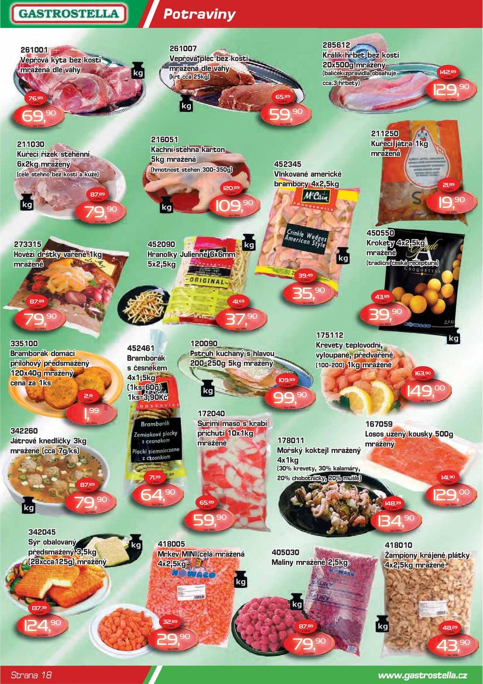 285612 Králík hřbet bez kosti 20x500g mražený (balíček zpravidla obsahuje cca.