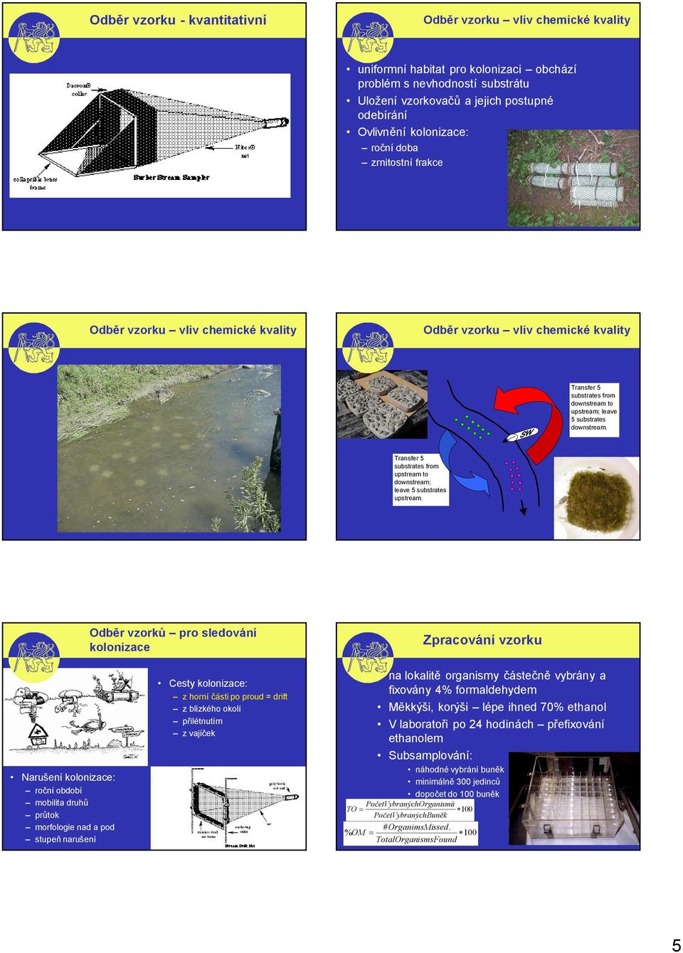 Transfer 5 substrates from upstream to downstream; leave 5 substrates upstream.