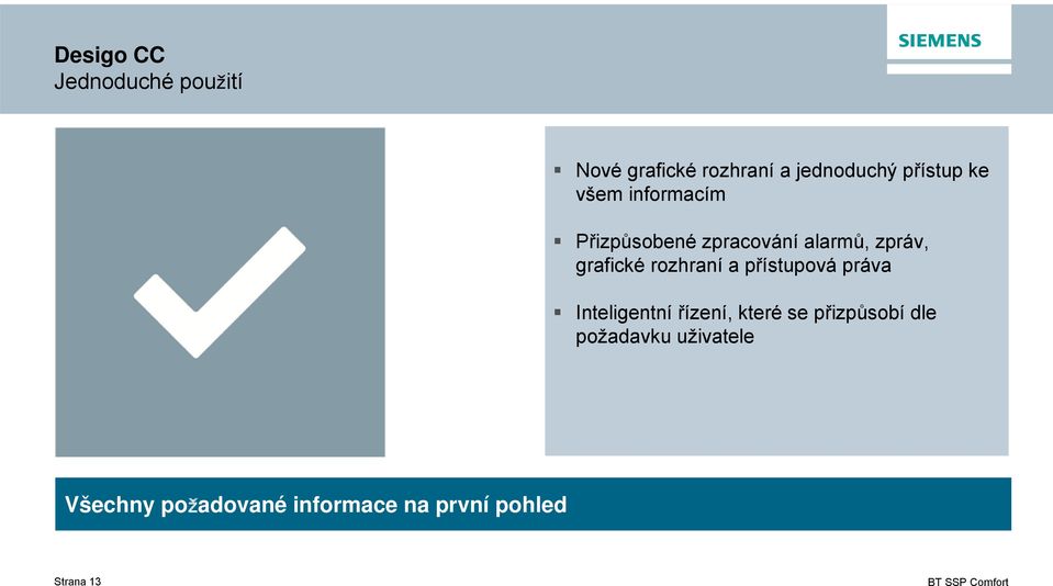 rozhraní a přístupová práva Inteligentní řízení, které se přizpůsobí