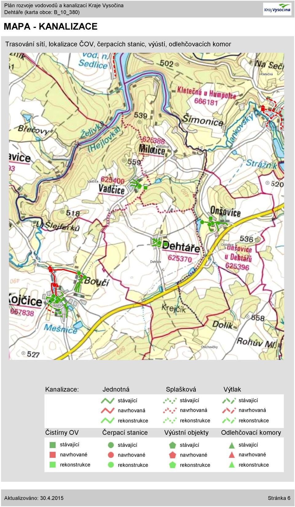 Kanalizace: Jednotná Splašková Výtlak Čistírny OV