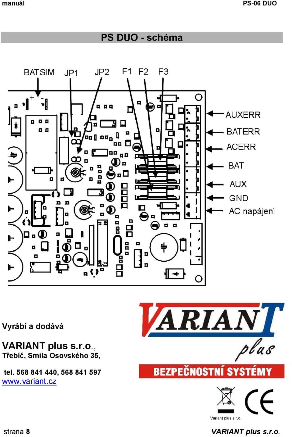 568 841 440, 568 841 597 www.variant.