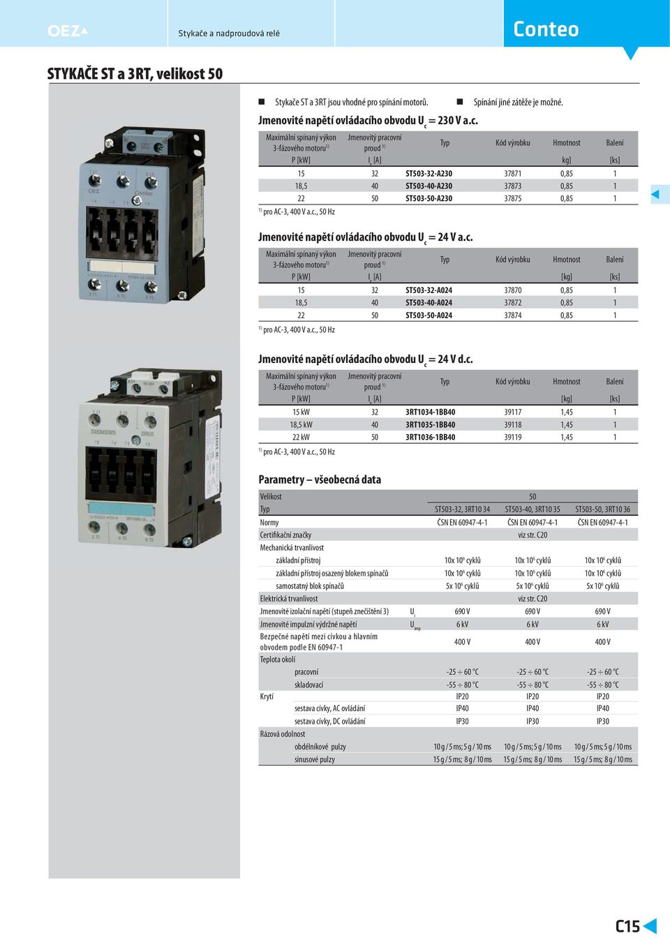 3775 0,5 1 pro AC-3, 00 V a.c.