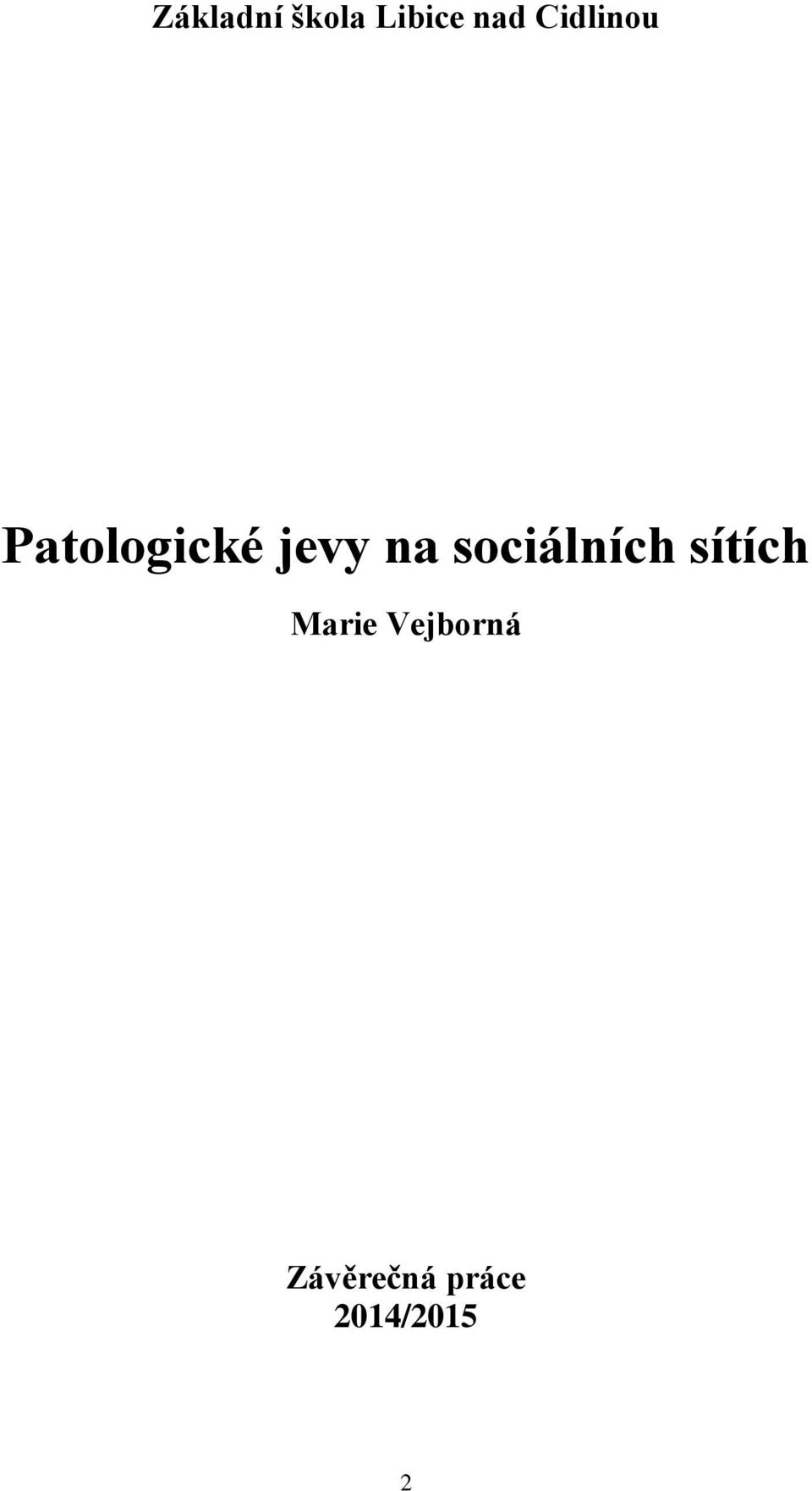 sociálních sítích Marie