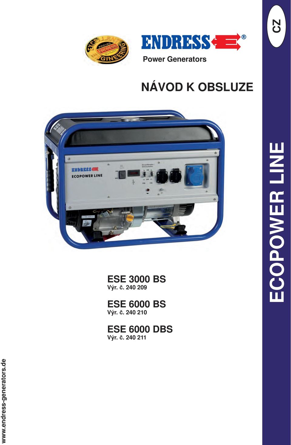 č. 240 210 ECOPOWER LINE ESE 6000 DBS