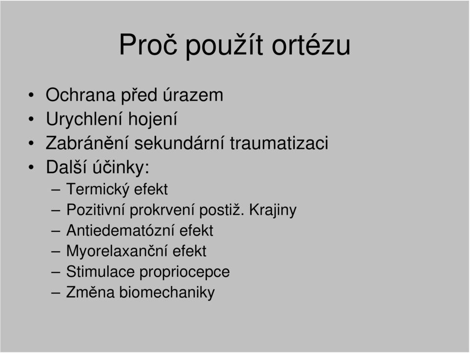 efekt Pozitivní prokrvení postiž.