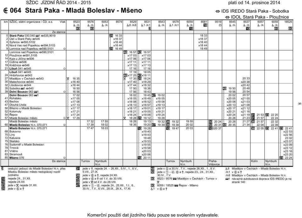 av - Mšeno km SŽDC, st