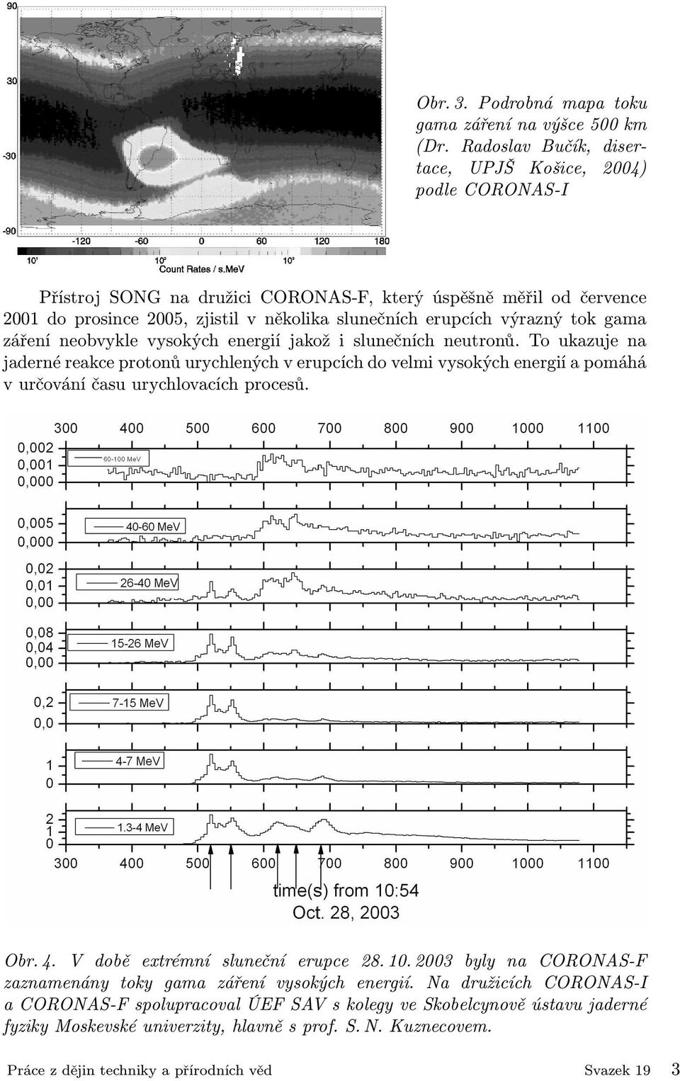 výrazný tok gama záření neobvykle vysokých energií jakož i slunečních neutronů.