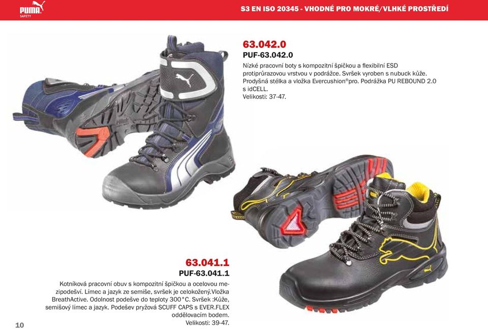 Prodyšná stélka a vložka Evercushion pro. Podrážka PU REBOUND 2.0 s idcell. Velikosti: 37-47. 10 63.041.