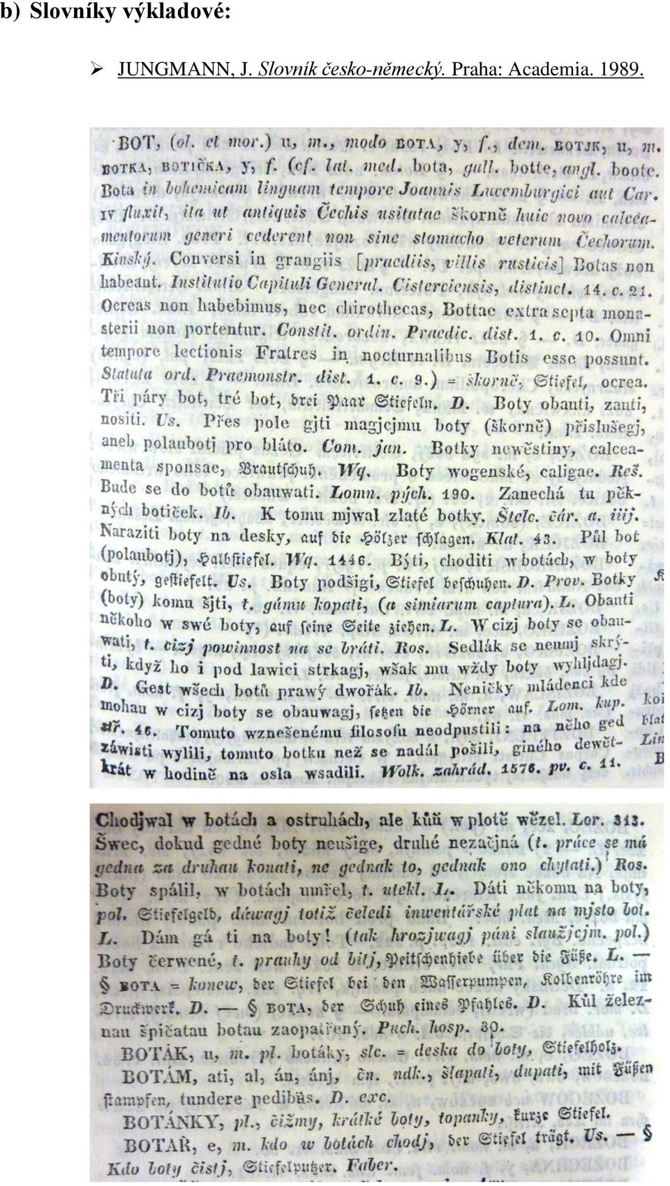 J. Slovník