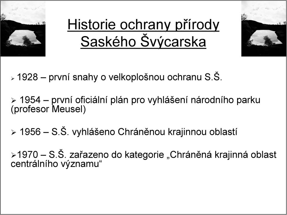1954 první oficiáln lní plán n pro vyhláš ášení národního parku (profesor