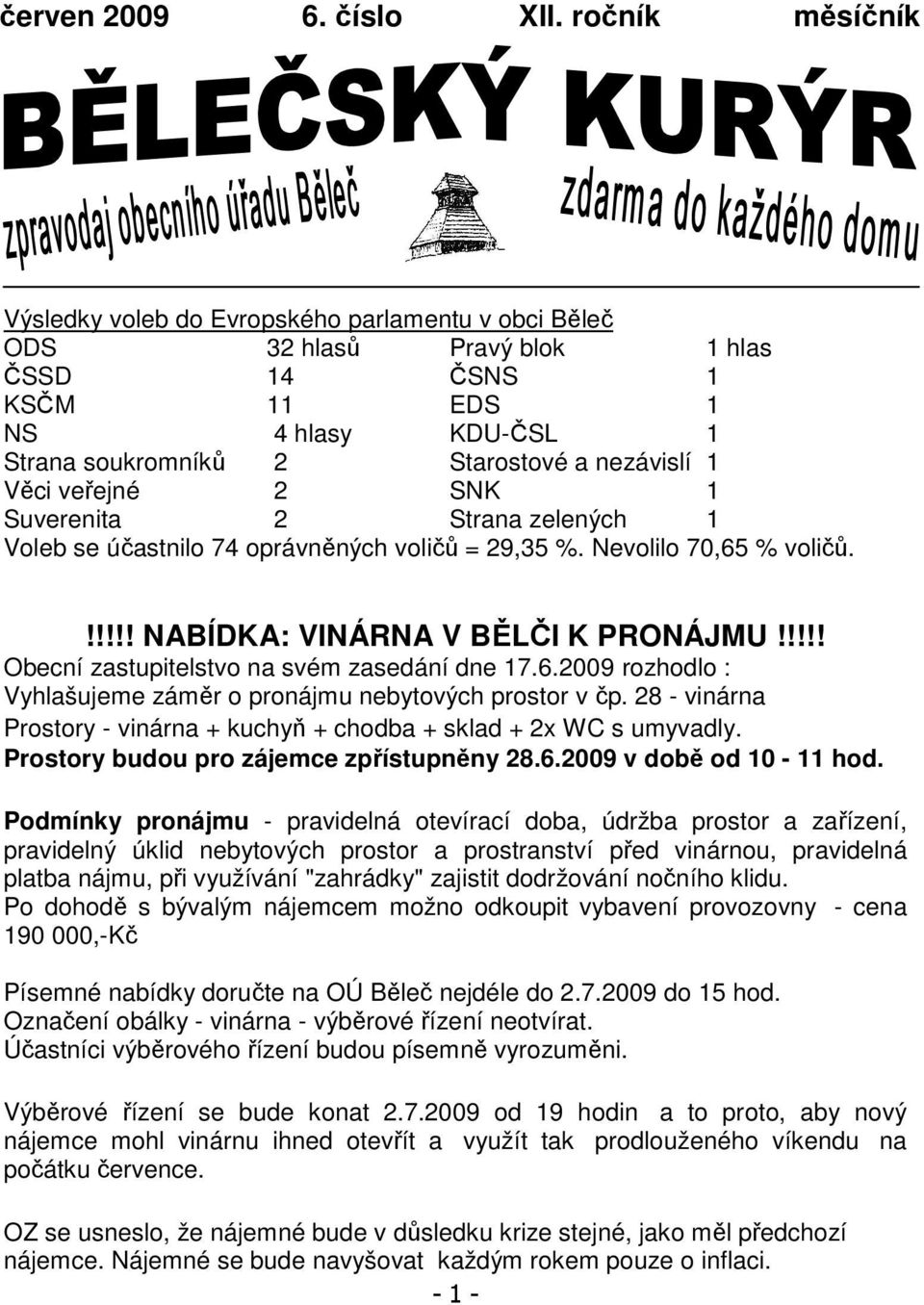 Věci veřejné 2 SNK 1 Suverenita 2 Strana zelených 1 Voleb se účastnilo 74 oprávněných voličů = 29,35 %. Nevolilo 70,65 % voličů.!!!!! NABÍDKA: VINÁRNA V BĚLČI K PRONÁJMU!