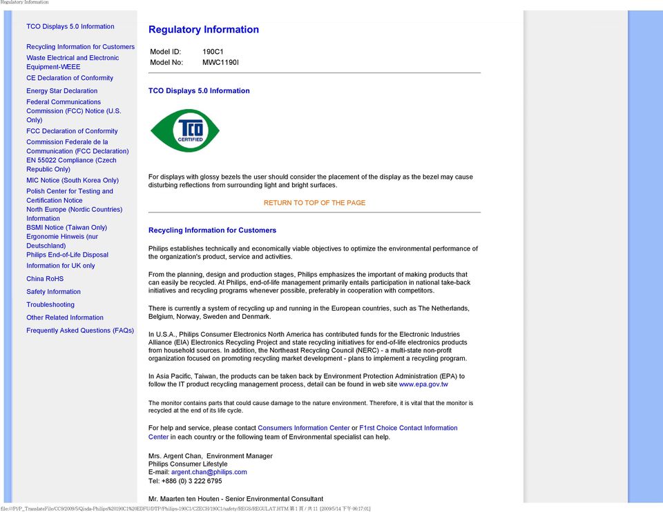 Commission (FCC) Notice (U.S.