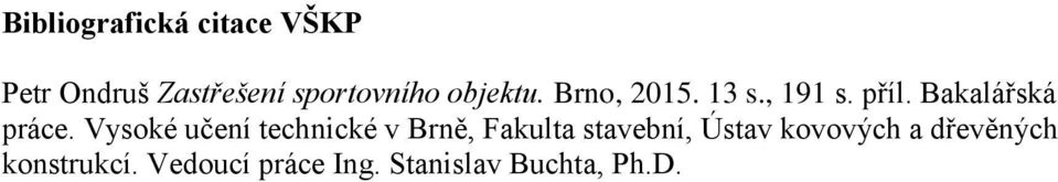 Vysoké učení technické v Brně, Fakulta stavební, Ústav