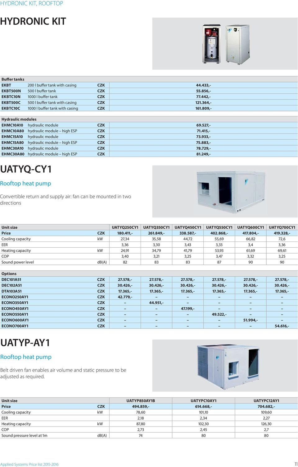 527,- EHMC10A80 hydraulic module high ESP CZK 71.415,- EHMC15A10 hydraulic module CZK 73.933,- EHMC15A80 hydraulic module high ESP CZK 75.883,- EHMC30A10 hydraulic module CZK 78.