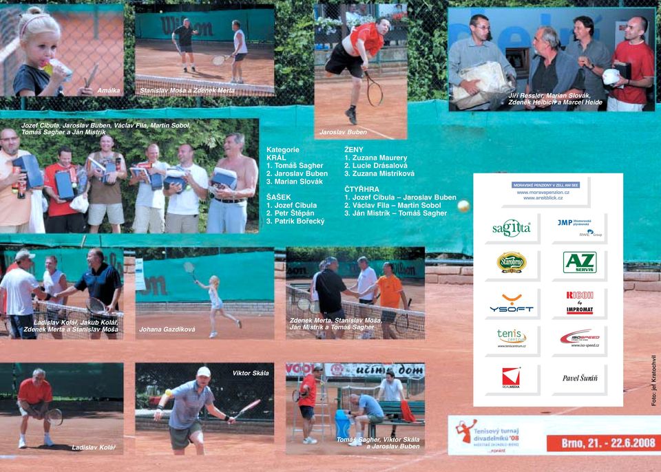 Lucie Drásalová 3. Zuzana Mistríková âty HRA 1. Jozef Cibula Jaroslav Buben 2. Václav Fila Martin Sobol 3.
