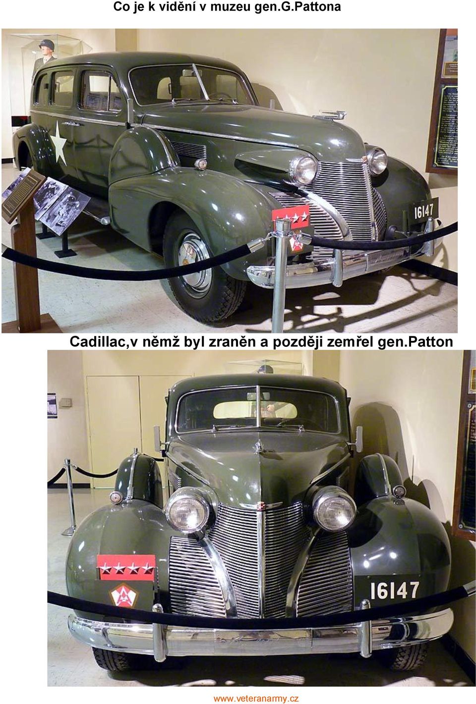 Cadillac,v němž byl
