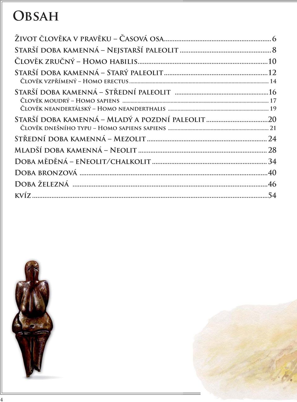 ..16 Člověk moudrý Homo sapiens... 17 Člověk neandertálský Homo neanderthalis... 19 Starší doba kamenná Mladý a pozdní paleolit.