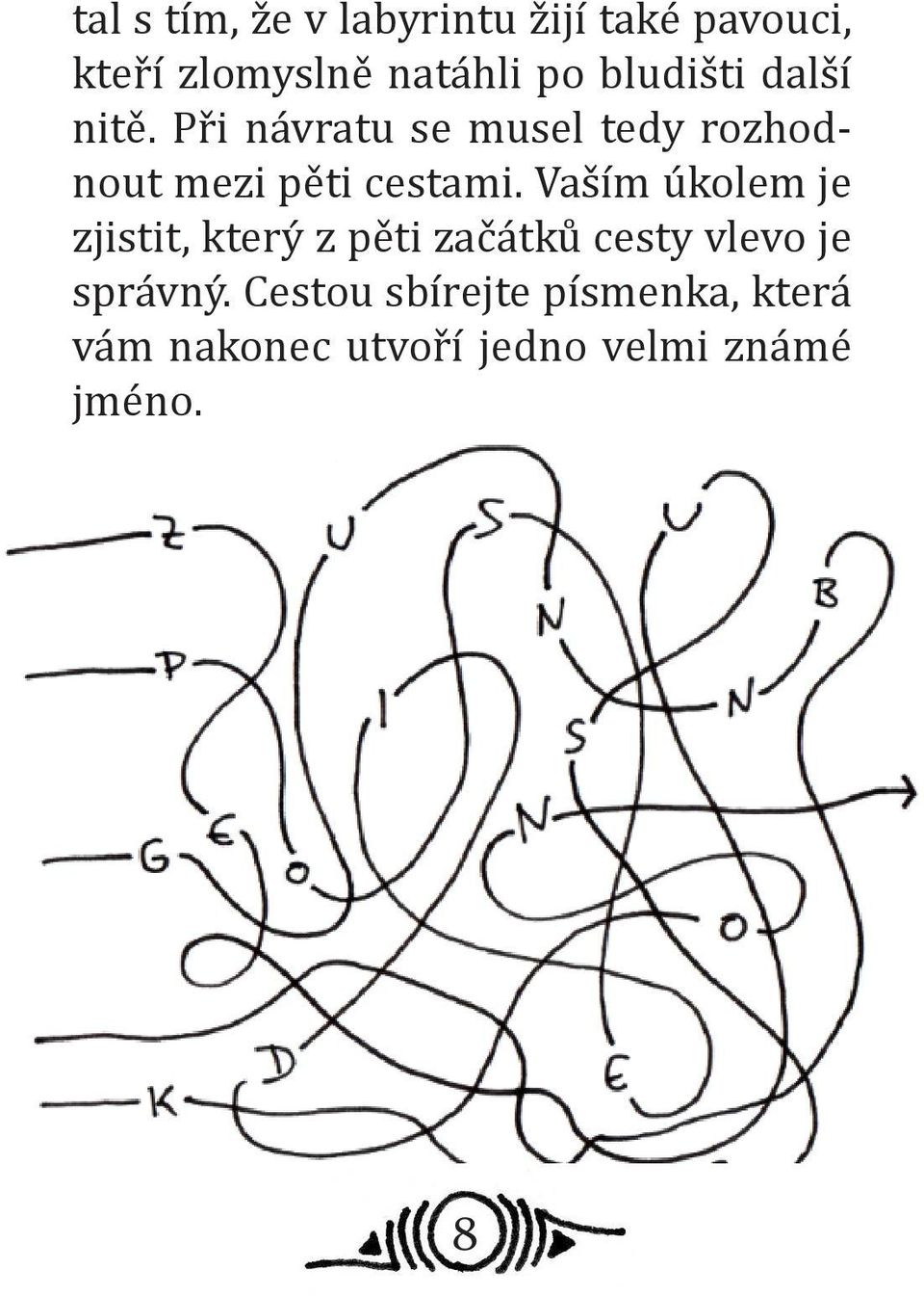 Při návratu se musel tedy rozhodnout mezi pěti cestami.