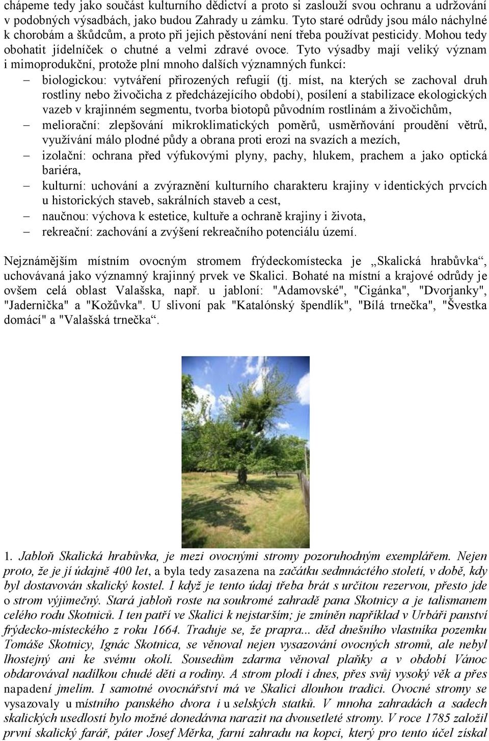 Tyto výsadby mají veliký význam i mimoprodukční, protože plní mnoho dalších významných funkcí: biologickou: vytváření přirozených refugií (tj.