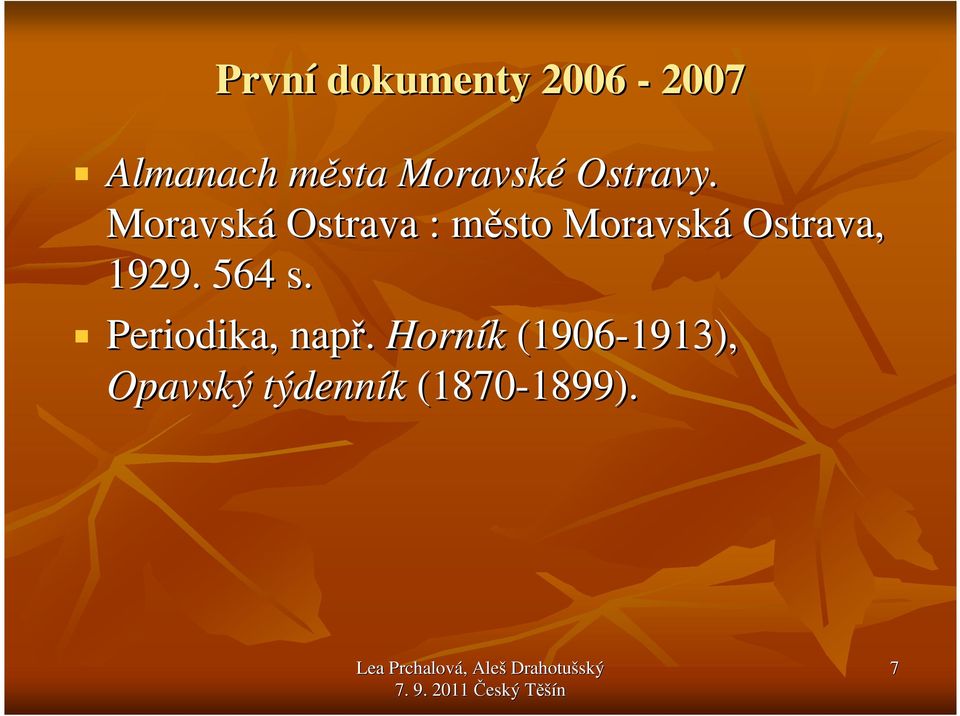 Moravská Ostrava : město m Moravská Ostrava, 1929.