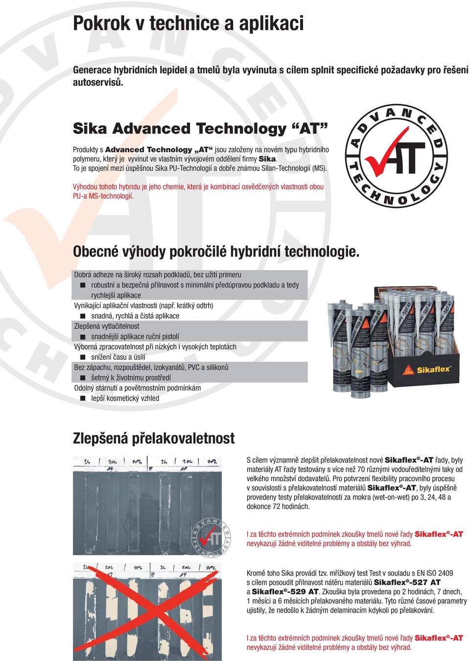 To je spojení mezi úspěšnou Sika PU-Technologií a dobře známou Silan-Technologií (MS). Výhodou tohoto hybridu je jeho chemie, která je kombinací osvědčených vlastnosti obou PU-a MS-technologií.