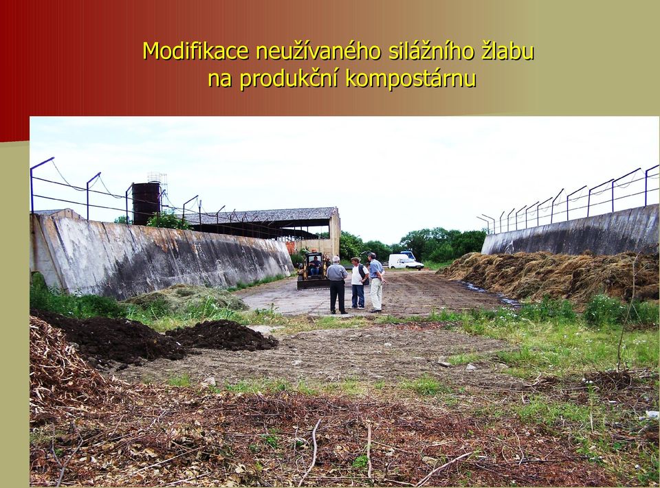 silážního žlabu