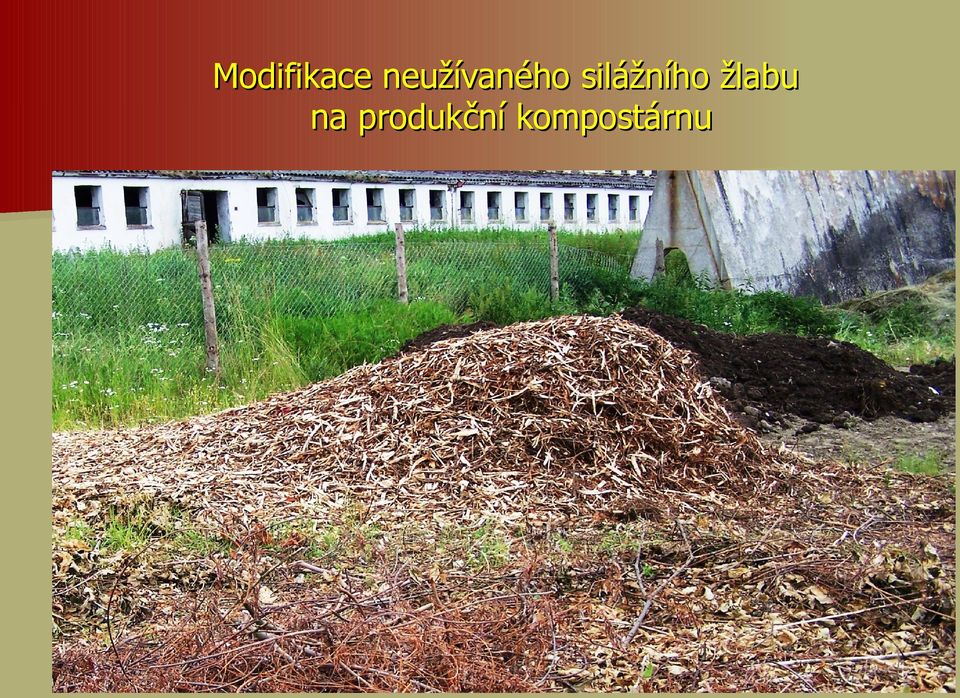 silážního žlabu