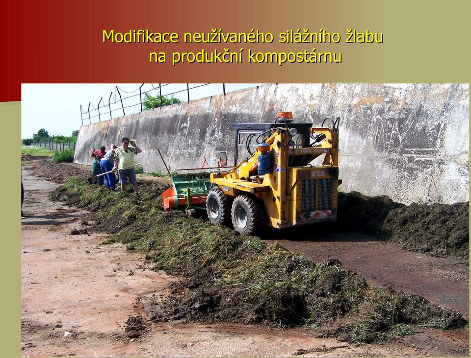 silážního žlabu