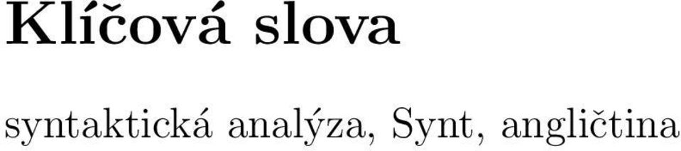 syntaktická