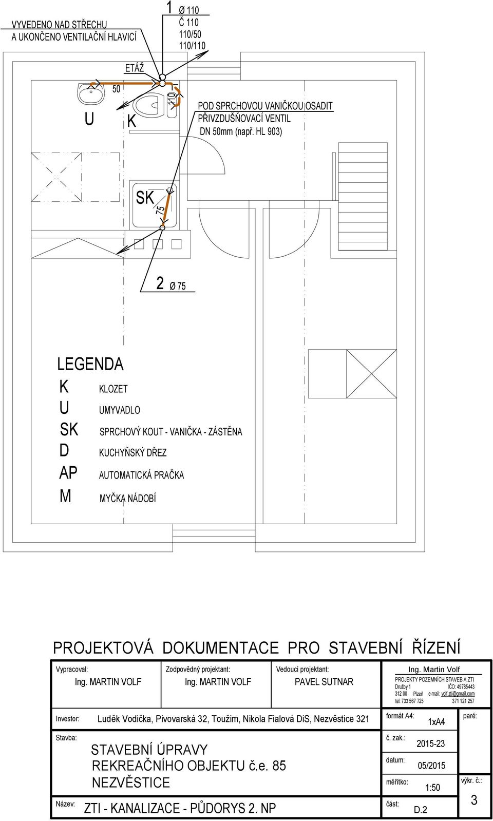 HL 903) 75 2 LEGENA LOZET YVALO SPRCHOVÝ OT - VANIČA - ZÁSTĚNA CHYŇÝ ŘEZ ATOATICÁ PRAČA YČA NÁOBÍ PROJETOVÁ OENTACE