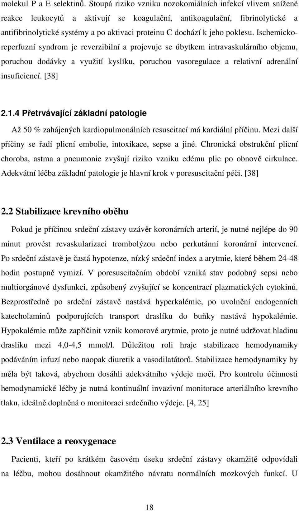 jeho poklesu.