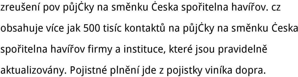 česka spořitelna havířov firmy a instituce, které jsou