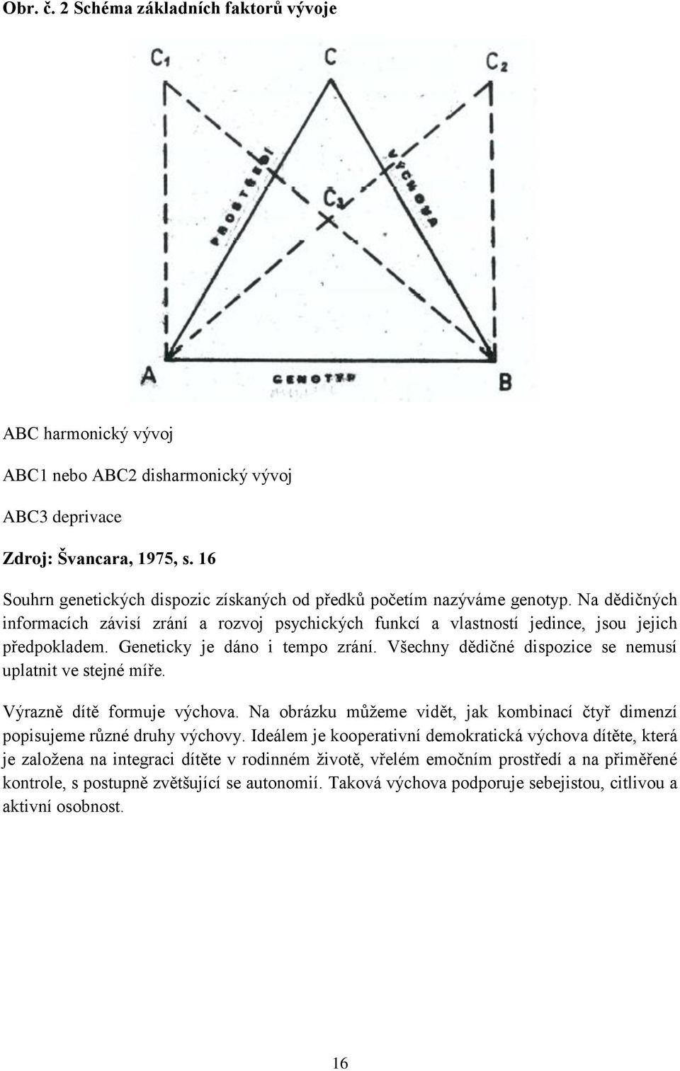 Geneticky je dáno i tempo zrání. Všechny dědičné dispozice se nemusí uplatnit ve stejné míře. Výrazně dítě formuje výchova.