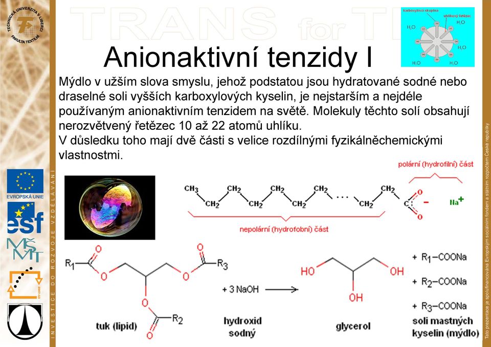 anionaktivním tenzidem na světě.