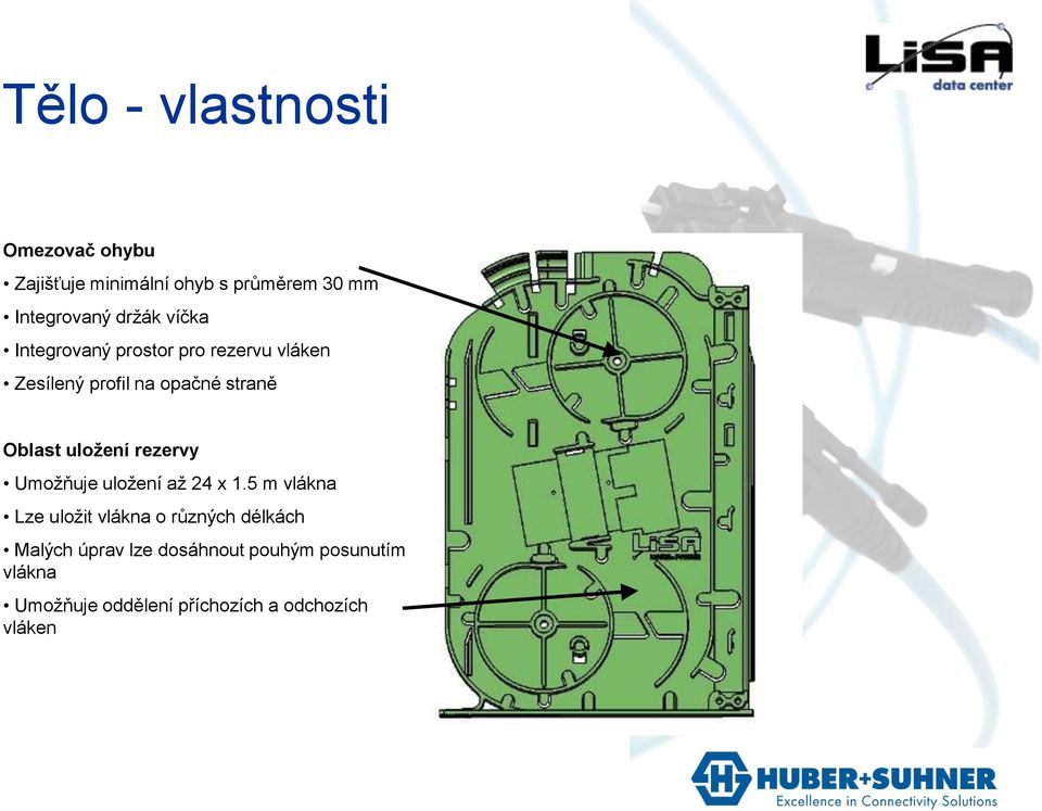 uložení rezervy Umožňuje uložení až 24 x 1.