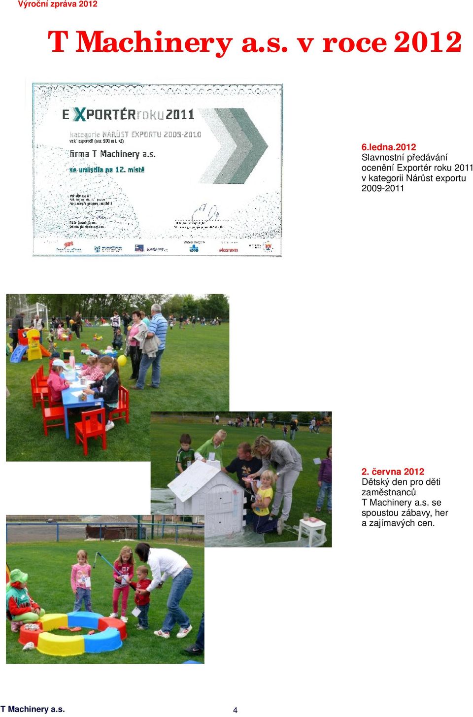 kategorii Nárůst exportu 2009-2011 2.