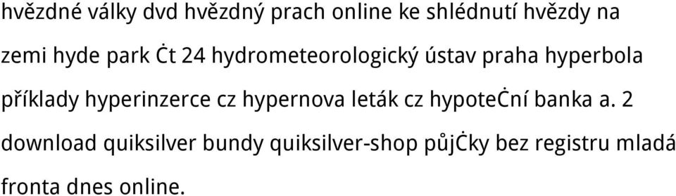 hyperinzerce cz hypernova leták cz hypoteční banka a.