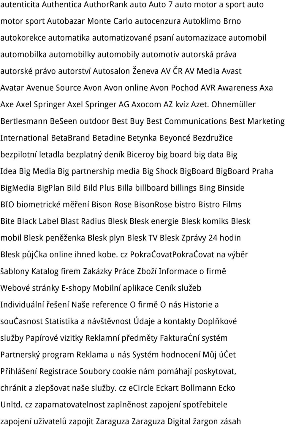 Springer Axel Springer AG Axocom AZ kvíz Azet.