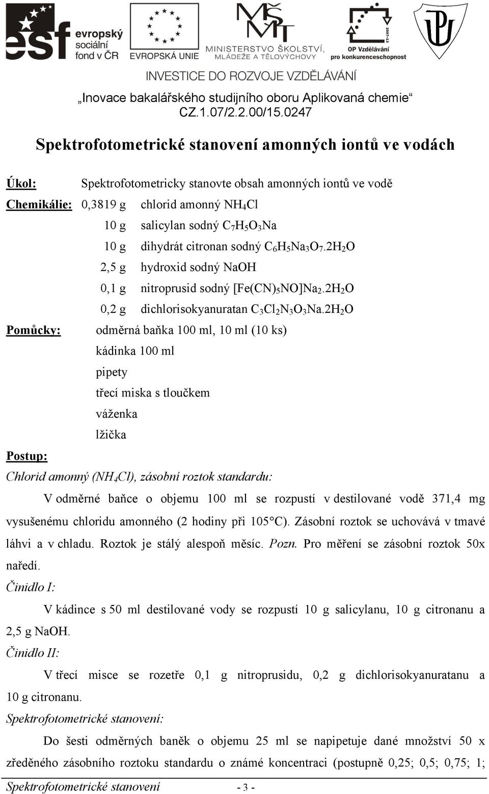 Spektrofotometrické stanovení fosforečnanů ve vodách - PDF Free Download