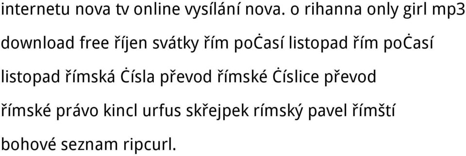 listopad řím počasí listopad římská čísla převod římské