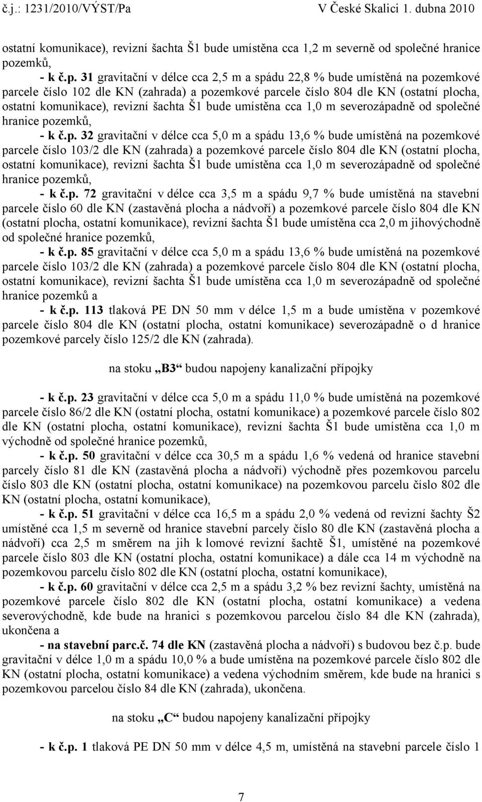 zemků, - k č.p.