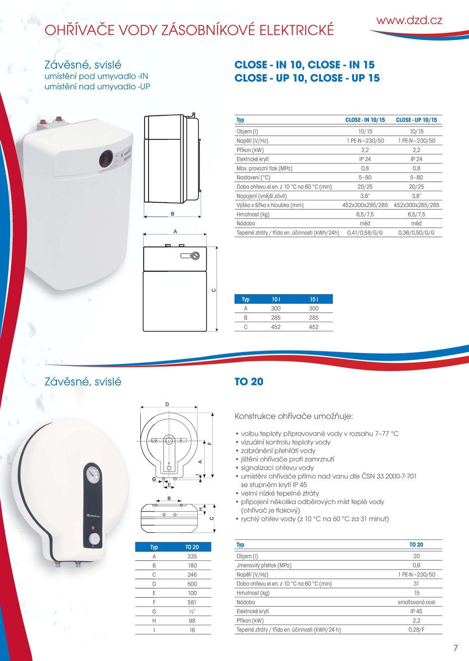 1 PE-N ~ 230/50 1 PE-N ~ 230/50 Příkon [kw] 2,2 2,2 Elektrické krytí IP 24 IP 24 Max. provozní tlak [MPa] 0,8 0,8 Nastavení