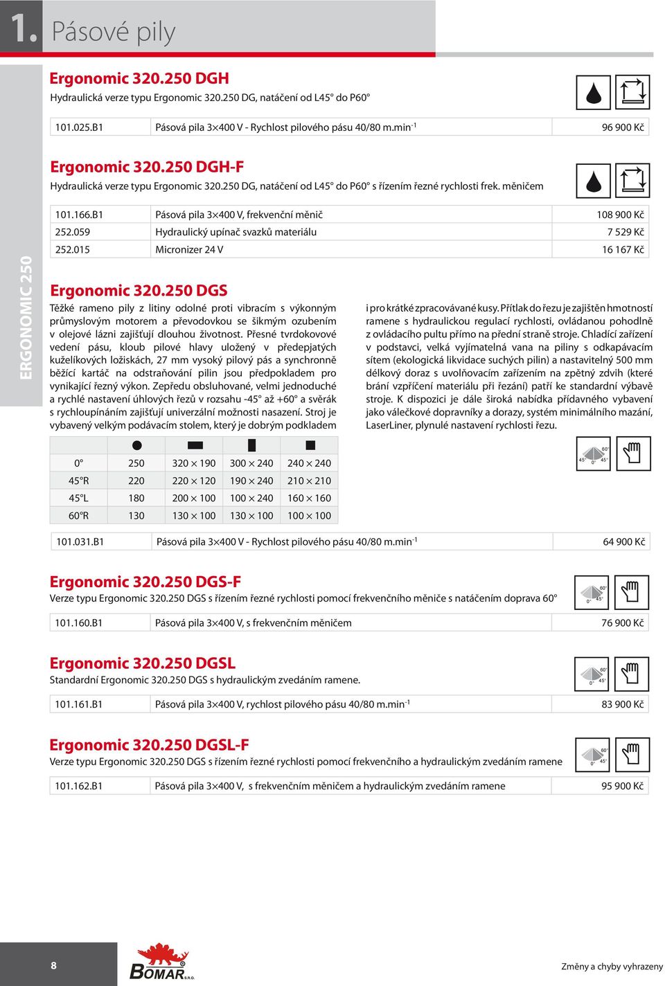 059 Hydraulický upínač svazků materiálu 7 529 Kč Ergonomic 20.