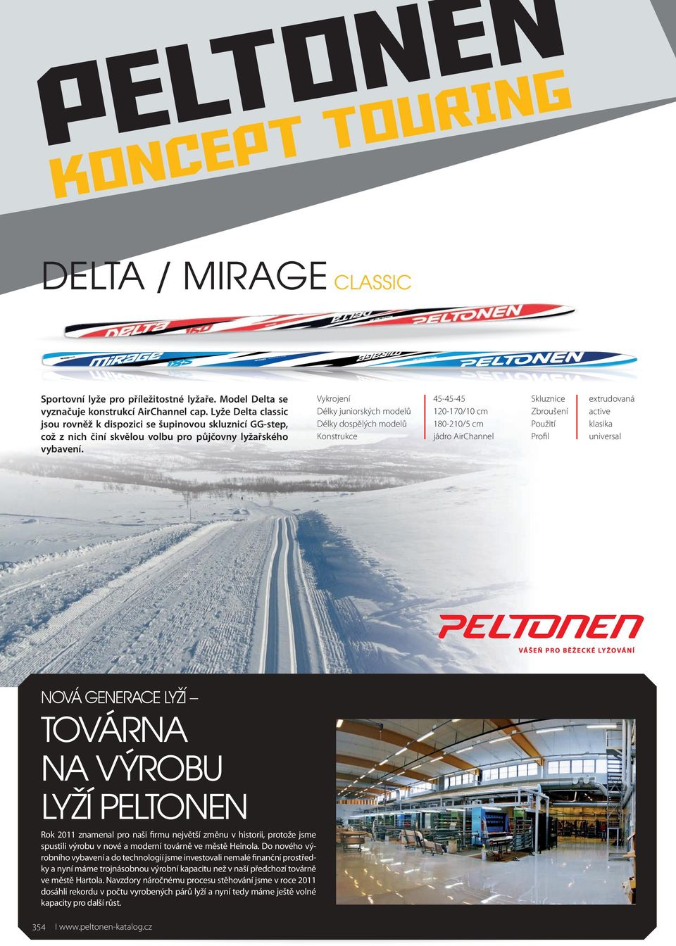 juniorských modelů dospělých modelů Konstrukce -- 0-0/0 cm 0-0/ cm jádro Airhannel Skluznice Zbroušení Použití Pr o fi l extrudovaná active klasika VÁ GRA LYŽÍ TVÁRA A VÝRBU LYŽÍ PLT Rok 0 znamenal