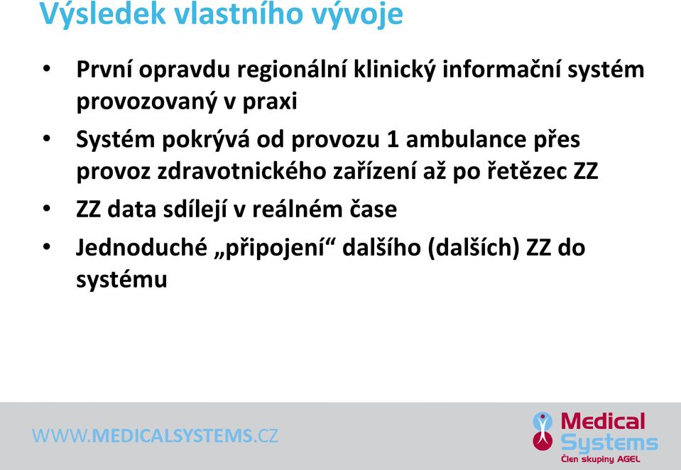 ambulance přes provoz zdravotnického zařízení až po řetězec ZZ ZZ