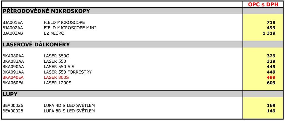 BKA090AA LASER 550 A S 449 BKA091AA LASER 550 FORRESTRY 449 BKA040EA LASER 800S 499