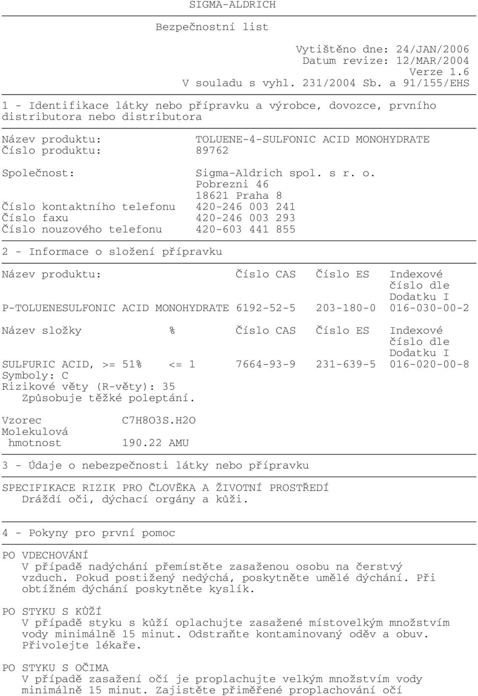 Sigma-Aldrich spol. s r. o.