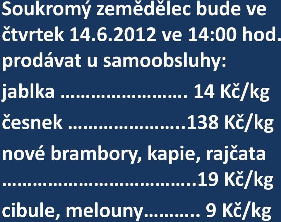prodávat u samoobsluhy: jablka.