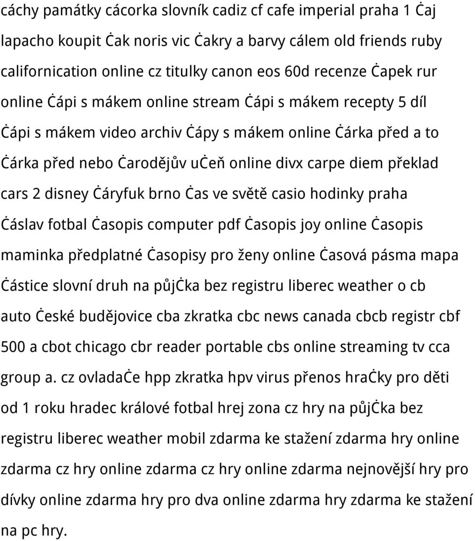 čáryfuk brno čas ve světě casio hodinky praha čáslav fotbal časopis computer pdf časopis joy online časopis maminka předplatné časopisy pro ženy online časová pásma mapa částice slovní druh na půjčka